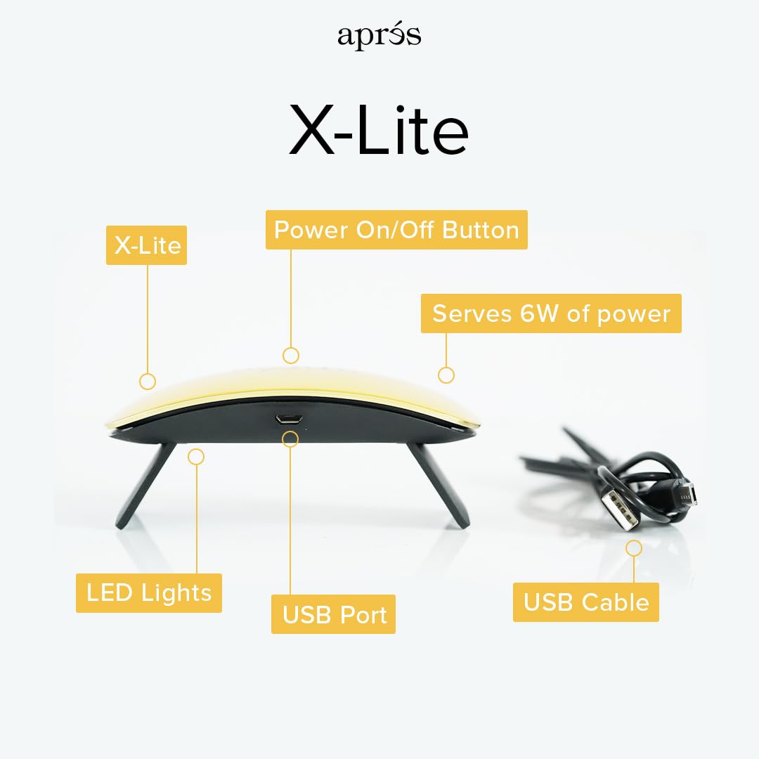 Amazon.com: APRÉS LED X-Lite | UV LED Gel-X Nail Lamp, 6 Watts, 45